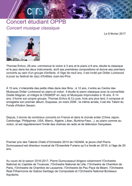 Concert étudiant OPPB