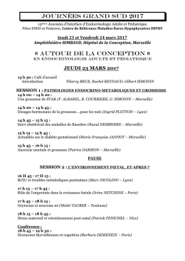 Voir le programme - AP-HM