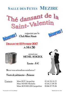 Th&eacute; dansant du Club du 3&egrave;me &acirc;ge