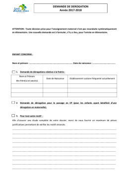 T&eacute;l&eacute;charger demande de d&eacute;rogation - Ville de Saint-Amand-les-Eaux