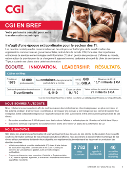 CGI en bref