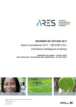 bourses de voyage 2017 - `Académie de recherche et d