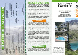 Tarifs PDF - LOCATION LUZ