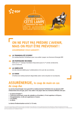 Pr&eacute;sentation d`Assur&eacute;nergie