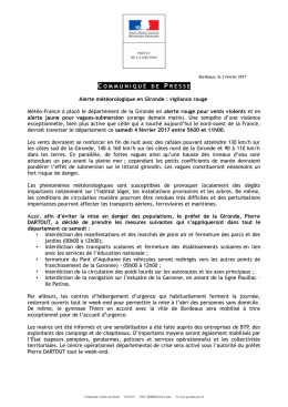 Cp alerte m&eacute;t&eacute;o vigilance rouge