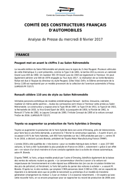 Revue de presse du 8 février