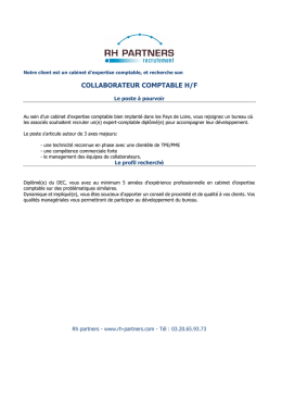 collaborateur comptable h/f - Marcq-en