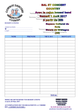 reservations nom prenom nb x 10 € montant total