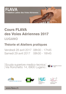 Programme Cours FLAVA des Voies Aeriennes 2017 - SGAR-SSAR