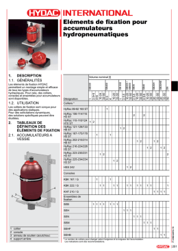 Eléments de fixation pour accumulateurs