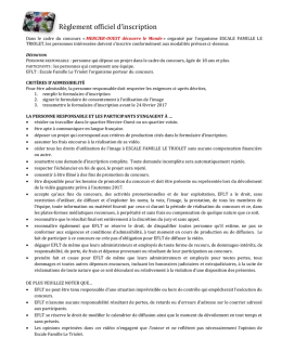 Consultez les r&egrave;glements du concours