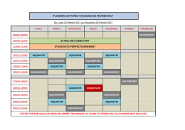 Télécharger le planning