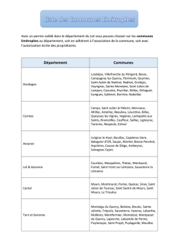 Liste des communes limitrophes