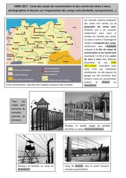 CNRD 2017 : Carte des camps de concentration et des centres de