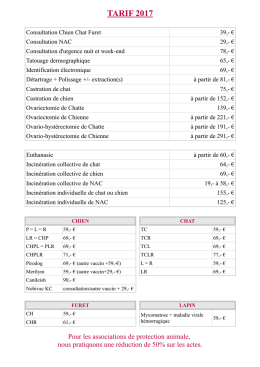 TARIF 2017