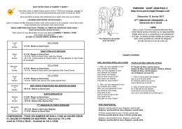 TOUS LES SAMEDIS DE 9h30 à 11h00 AU SACRE