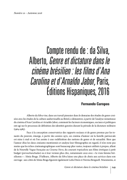 Alberto, Genre et dictature dans le cinéma brésilien : les