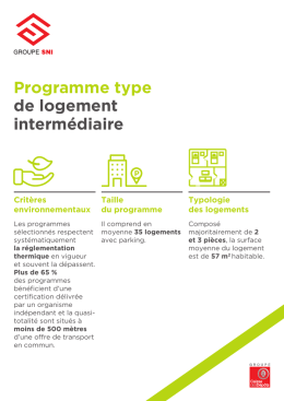 Programme type de logement intermédiaire