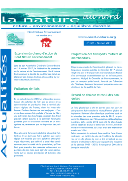 est en ligne - Nord Nature Environnement