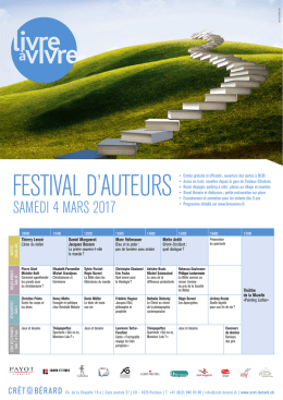 4 MARS Festival d`auteurs