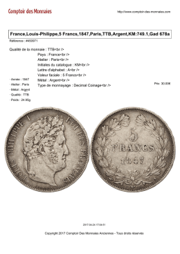 France,Louis-Philippe,5 Francs,1847,Paris,TTB,Argent,KM:749.1