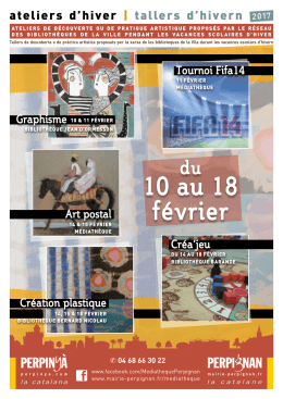 10 au 18 f&eacute;vrier - Ville de Perpignan