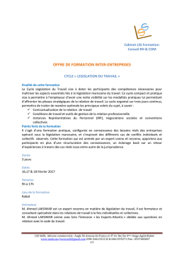 offre de formation inter-entreprises