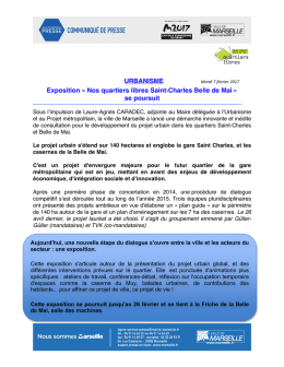 Exposition &laquo; Nos quartiers libres Saint-Charles
