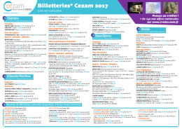 Affiche billetterie 2017