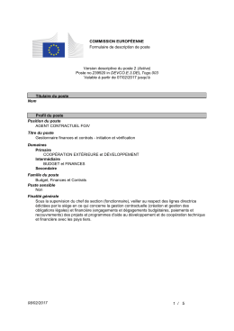 08/02/2017 1 / 5 COMMISSION EUROPÉENNE Formulaire de