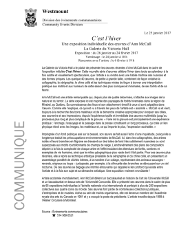 communiqué – c`est l`hiver