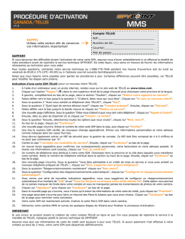 procédure d`activation