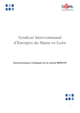 Station BIOGNV - Technique