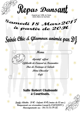 Affiche et renseignements ici