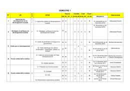 semestre 1 - Ecole Supérieure d`Agriculture du Kef