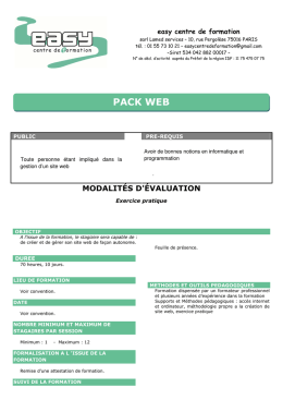 Pack web 70H - Easy Formation