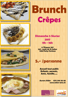 Brunch cr&ecirc;pes 5 f&eacute;vrier 2017 - Perly