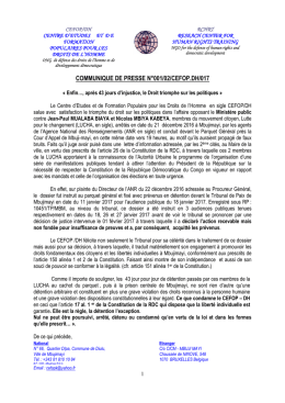 cliquez pour télécharger COMMUNIQUE DE PRESSE