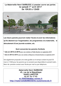 flyer portes ouvertes MHBLan 2017