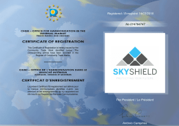 CERTIFICATE OF REGISTRATION CERTIFICAT D