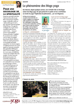 Les blogs sur le yoga - Journal du Yoga