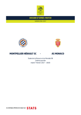 Dossier d`apr&egrave;s-match