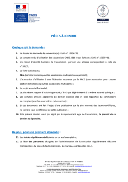 pièces à joindre - Les services de l`État dans le Val