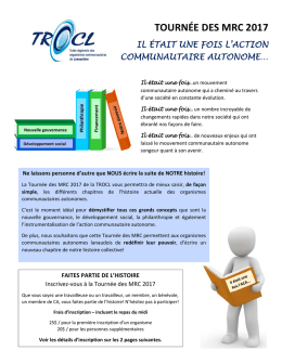tourn&eacute;e des mrc 2017