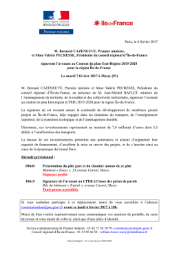 6.02.2017 Note aux rédactions de M. Bernard CAZENEUVE