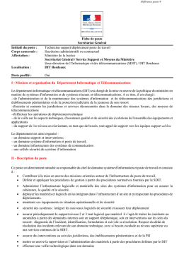 Technicien informatique - DIT Bordeaux