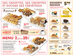 MENU 2pour25$*