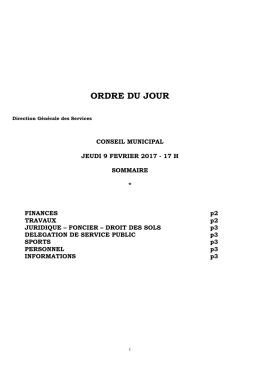 ordre du jour - Cagnes-sur-Mer