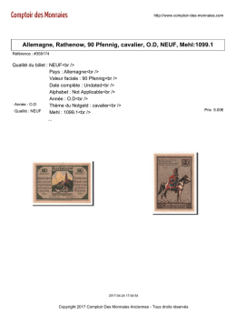 Allemagne, Rathenow, 90 Pfennig, cavalier, O.D, NEUF, Mehl:1099.1