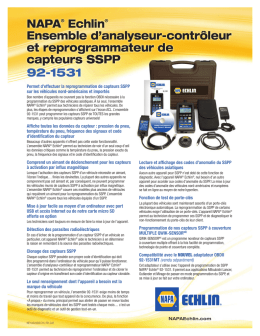 NAPA® Echlin® Ensemble d`analyseur